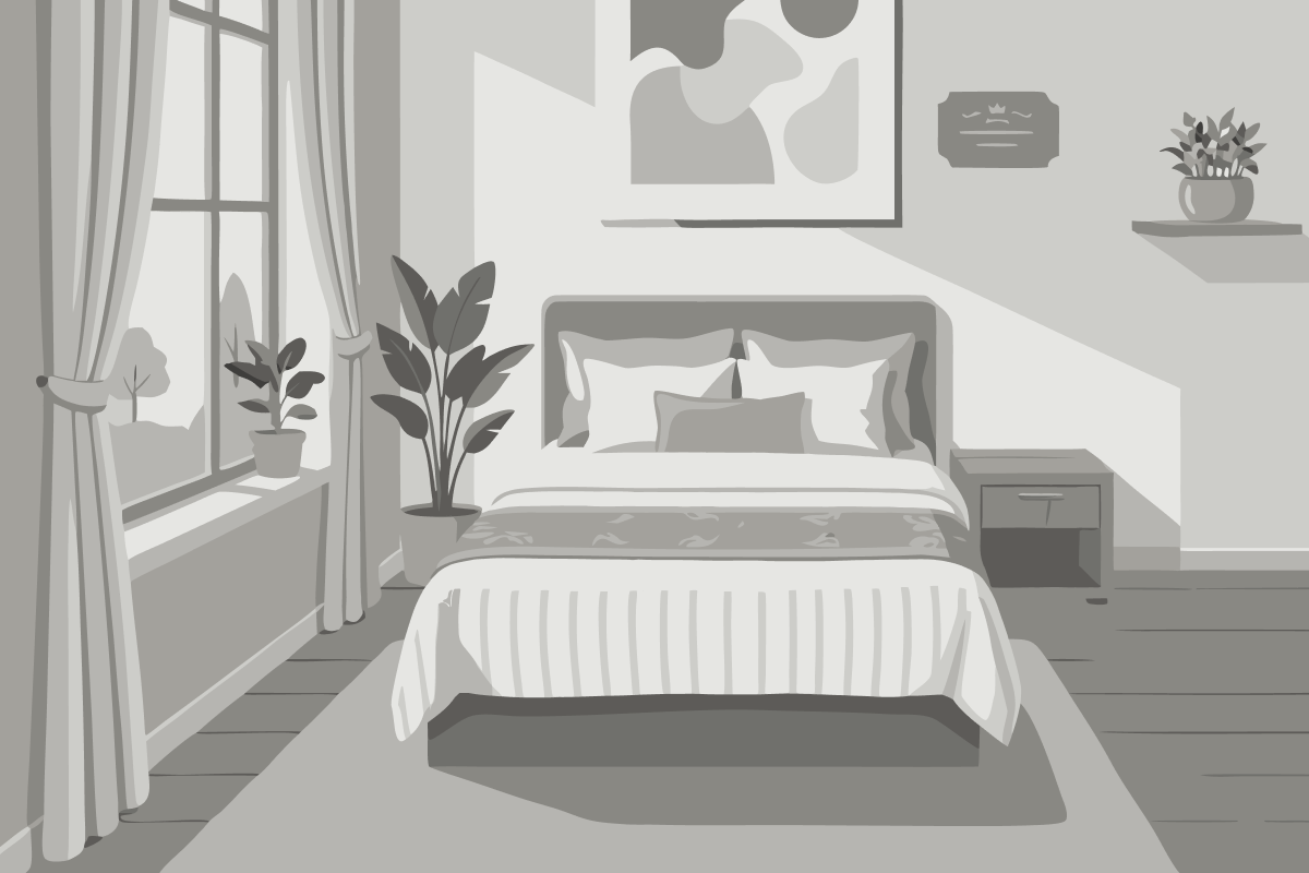 2 adjacent rooms